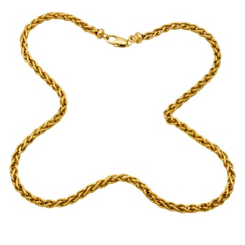 9ct gold 24.8g 18 inch unusual Chain